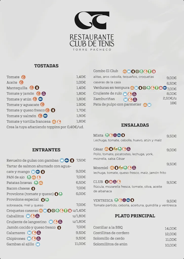 Menu_Restaurante Club De Tenis_Torre-Pacheco_image_1