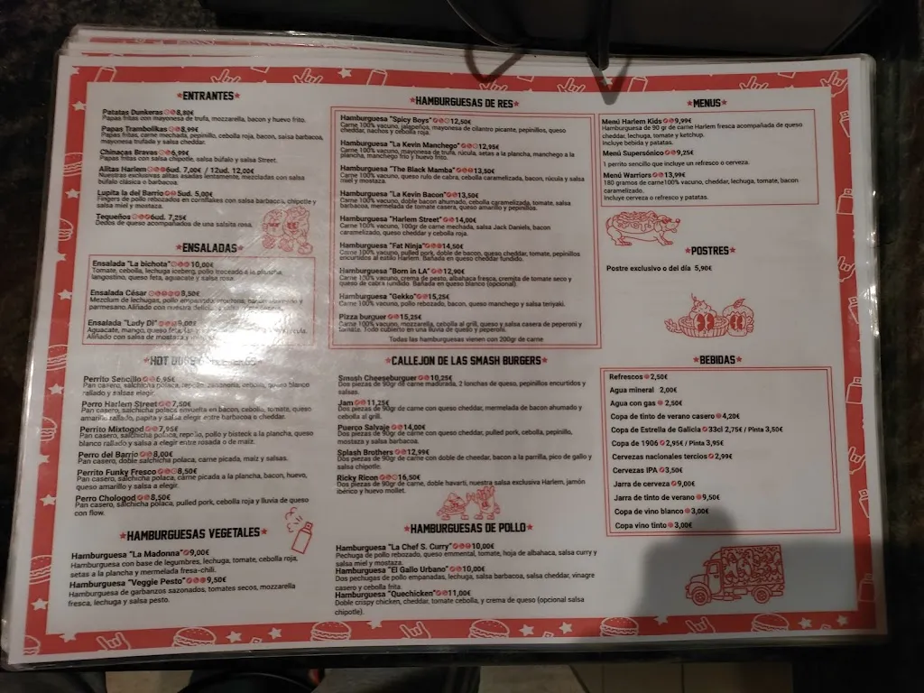 Menu_Harlem Street Company_Pilar de la Horadada_image_2