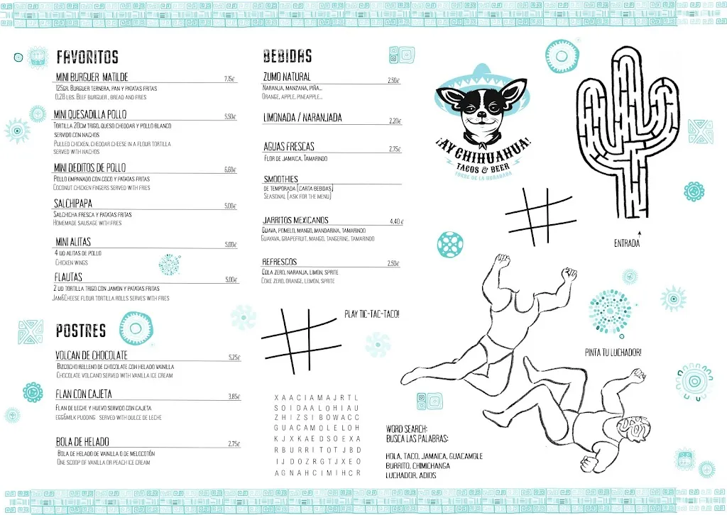 Menu_¡Ay Chihuahua! Tacos & Beer_Pilar de la Horadada_image_1