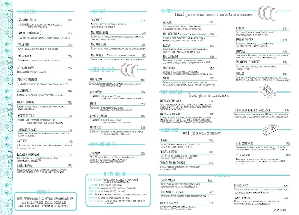 Menu_¡Ay Chihuahua! Tacos & Beer_Pilar de la Horadada_image_3