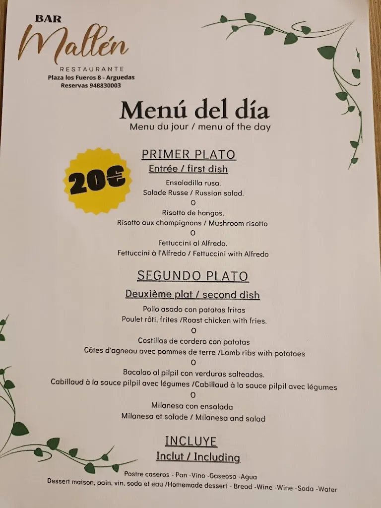 Menu_Bar Mallén_Arguedas_image_1