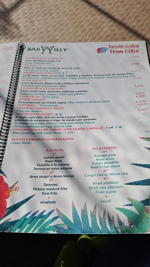 Menu_Bar Willy. Restaurante_Pilar de la Horadada_image_3