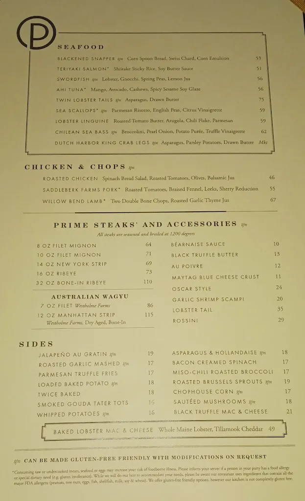 Menu_Ocean Prime Las Vegas_Aria_image_1