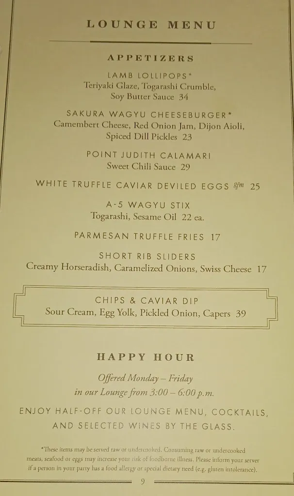 Menu_Ocean Prime Las Vegas_Aria_image_3