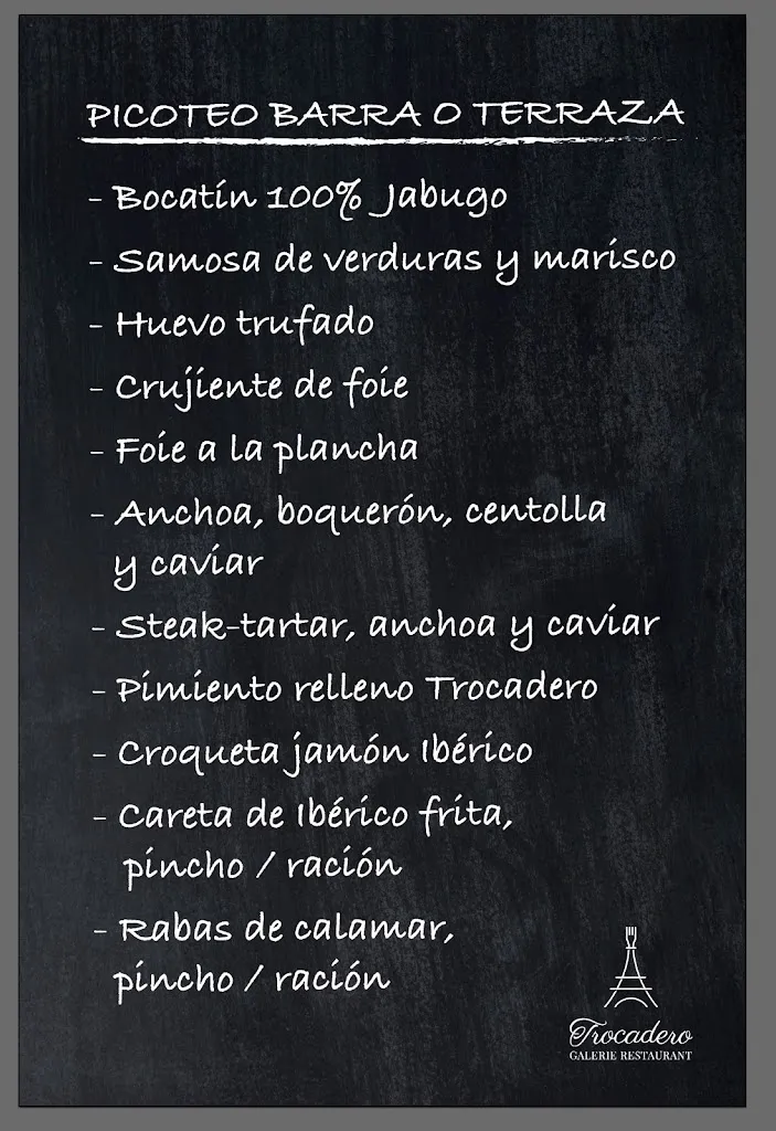 Menu_Trocadero Galerie Restaurant_Belascoáin_image_1