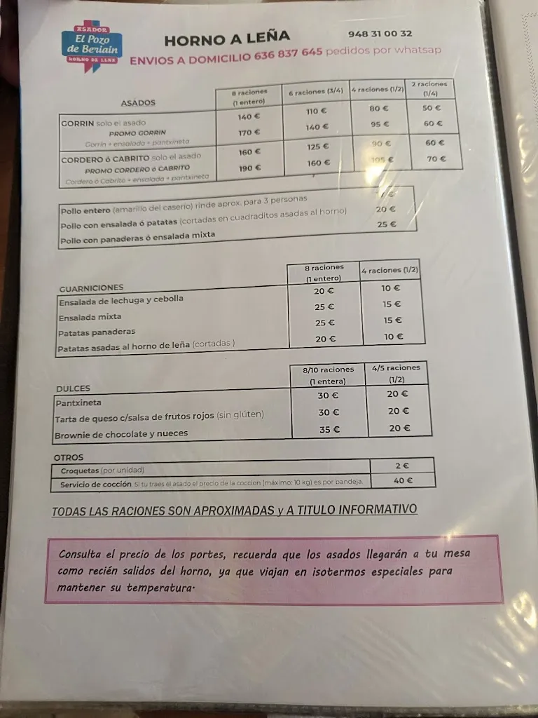 Menu_Asador El Pozo de Beriain_Belascoáin_image_1