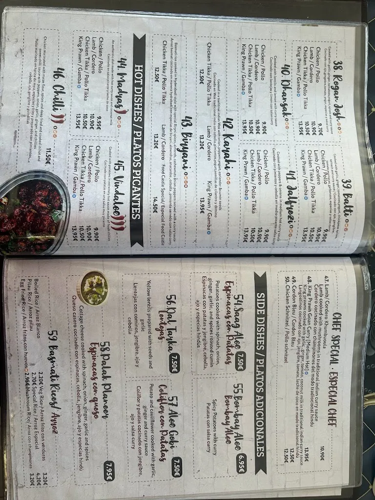 Menu_Food Castle Restaurant -Best Indian Mexican Restaurant_Pilar de la Horadada_image_2