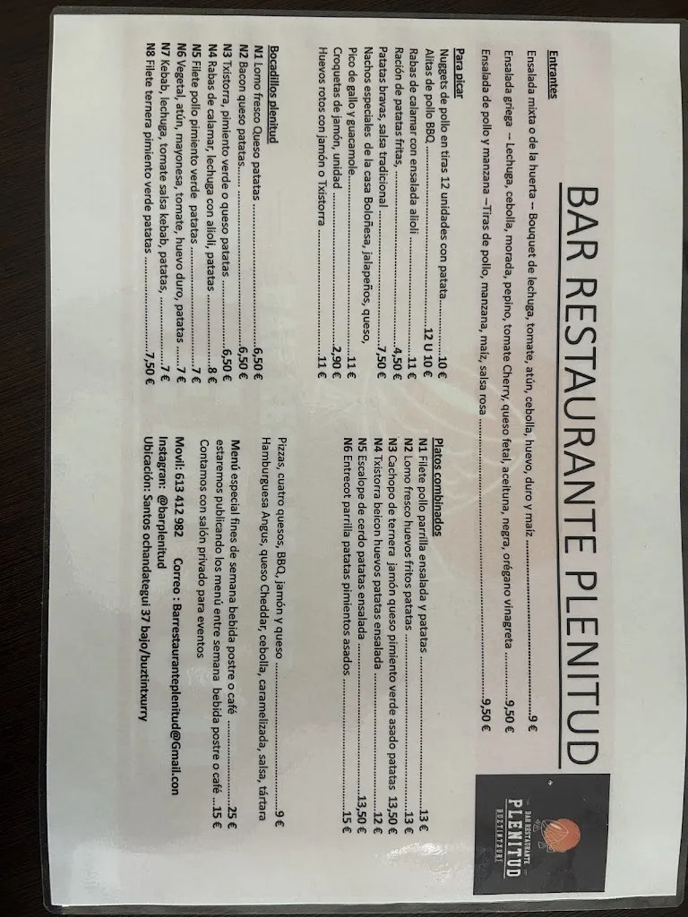 Menu_bar restaurante plenitud_Berriobeiti_image_2