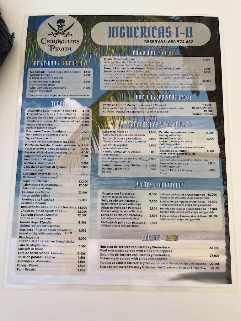 Menu_Chiringuito Pirata_Pilar de la Horadada_image_3