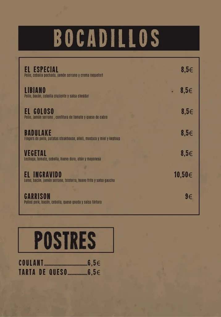 Menu_Cervecería Garrison_Berriozar_image_4