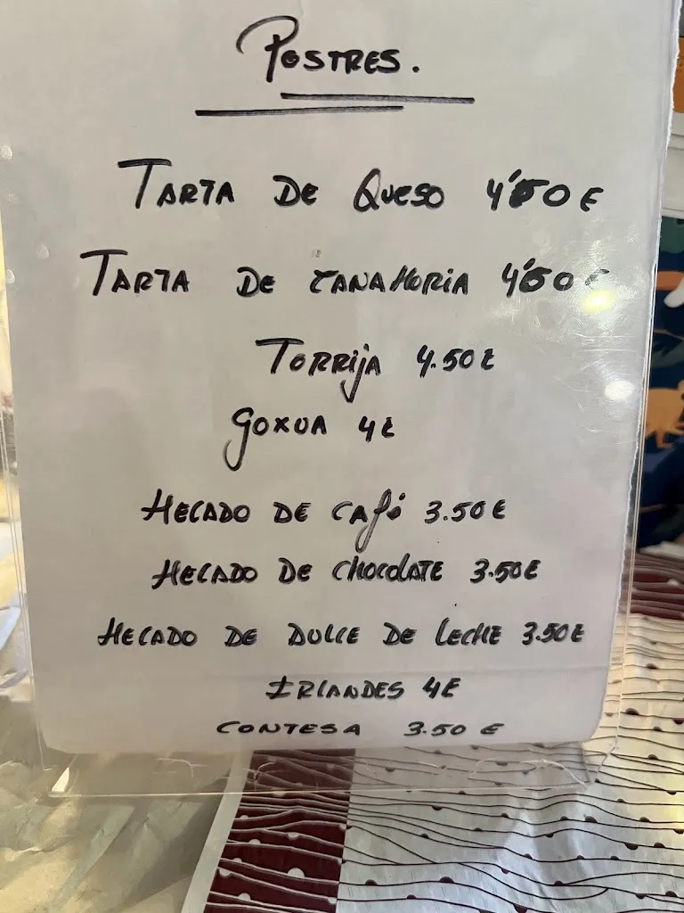 Menu_Restaurante Rincón del torero_Buñuel_image_3