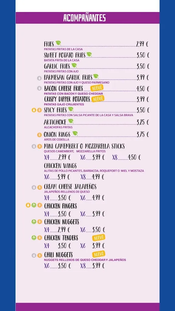 Menu_Blue Eagle Burgers_Pilar de la Horadada_image_2