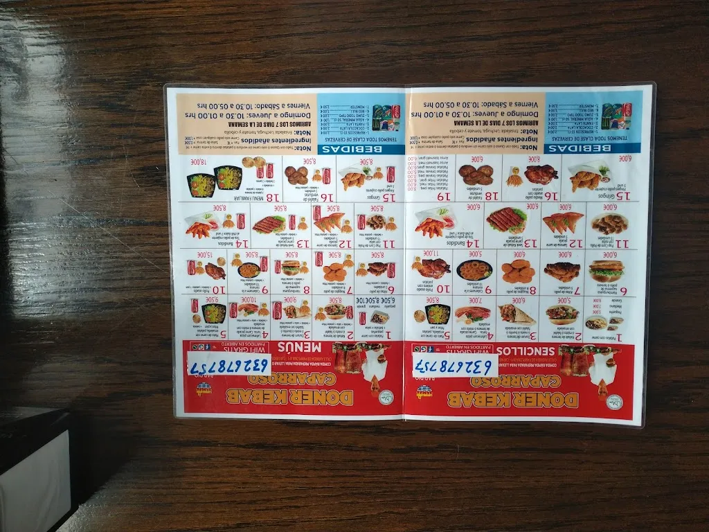 Menu_DONER KEBAB CAPARROSO_Caparroso_image_1