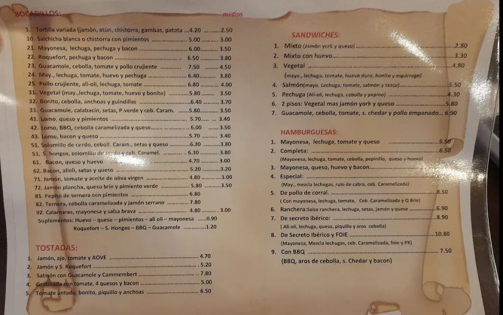 Menu_Cerveceria Nuevo Siglo_Carcastillo_image_2