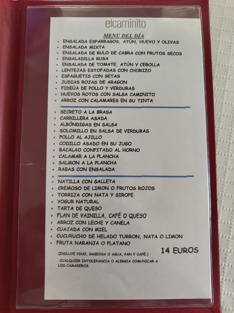 Menu_El Caminito_Cascante_image_3