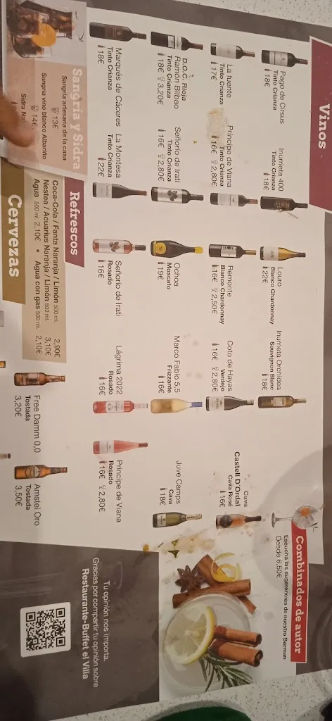 Menu_Restaurante Buffet Luze El Villa_Castejón_immagine_3