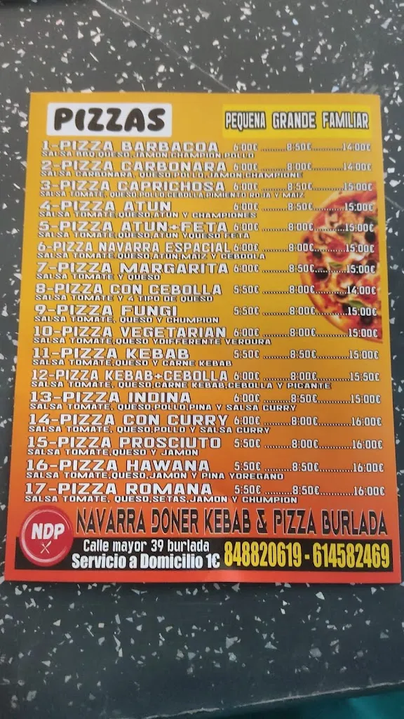Menu_Navarra Doner Kebab & Pizza Burlada_Burlata_image_2