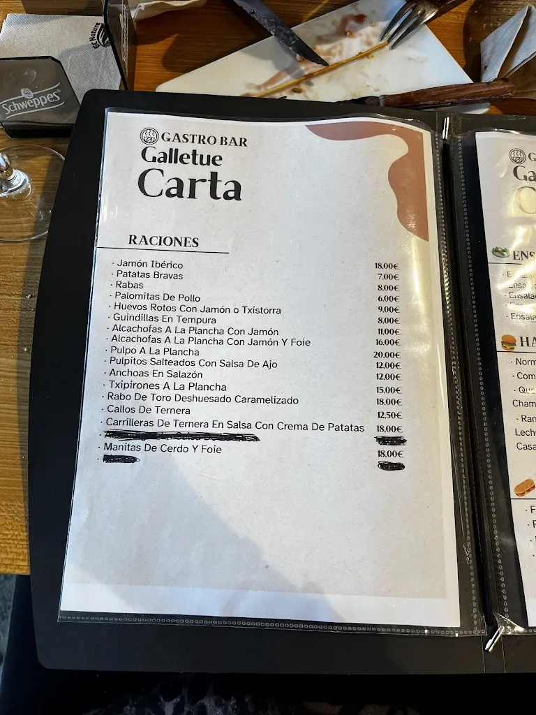 Menu_GALLETUÉ. Bar Casa Cultura Burlada_Burlata_image_2