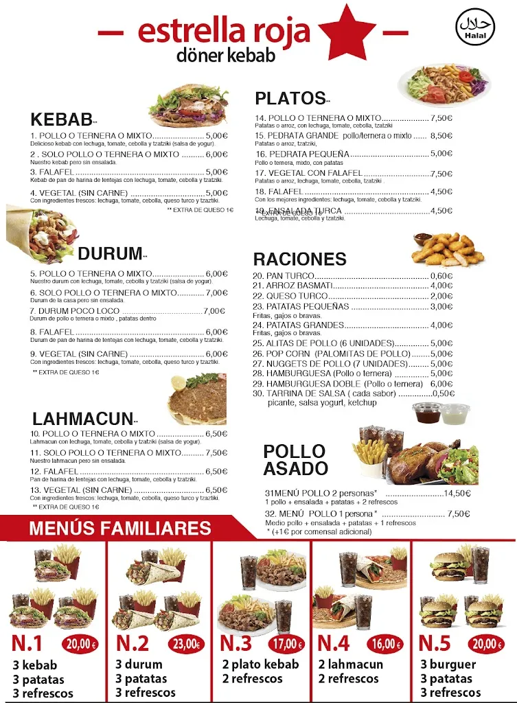 Menu_ESTRELLA ROJA DONER KEBAB Y POLLOS ASADO BURLADA_Burlata_image_3
