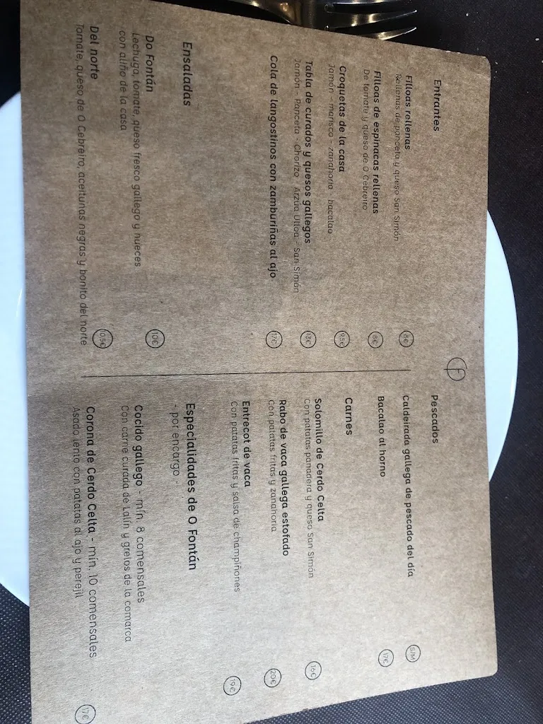 Menu_O Fontán Restaurante_Cabana de Bergantiños_image_4
