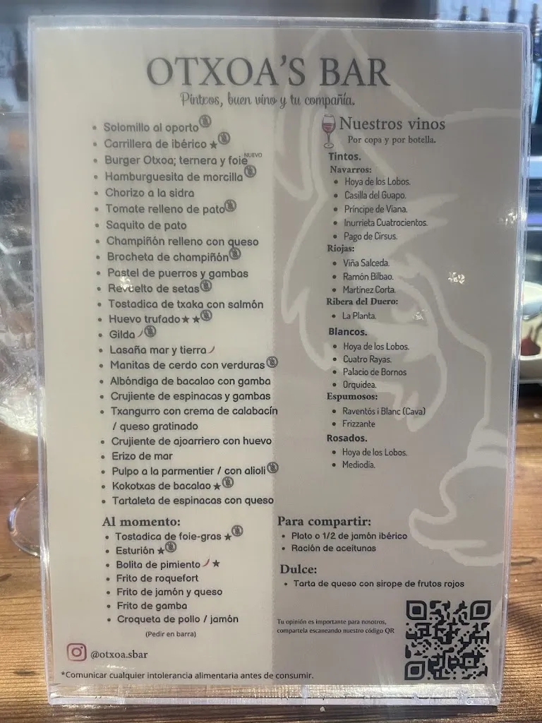 Menu_Otxoa's Bar_Barañáin_image_4