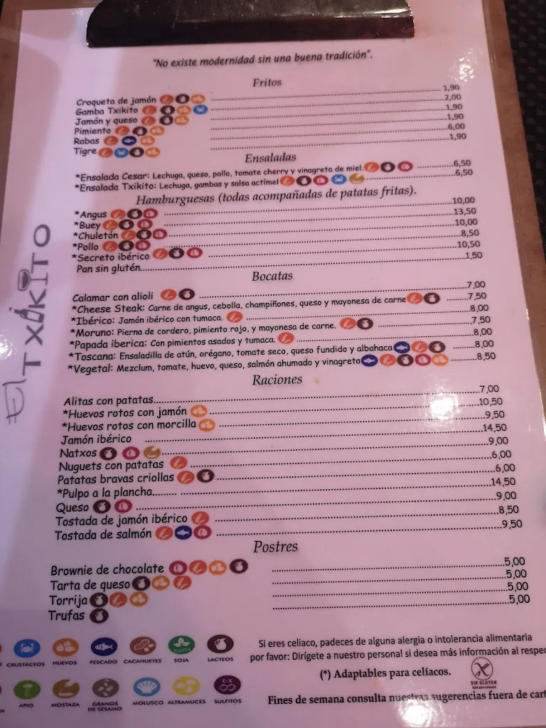 Menu_El Txikito Barañain_Barañáin_image_1