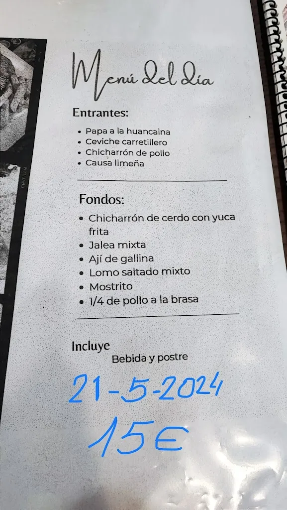 Menu_Restaurante D´lima Gastronomía Peruana_Barañáin_image_4
