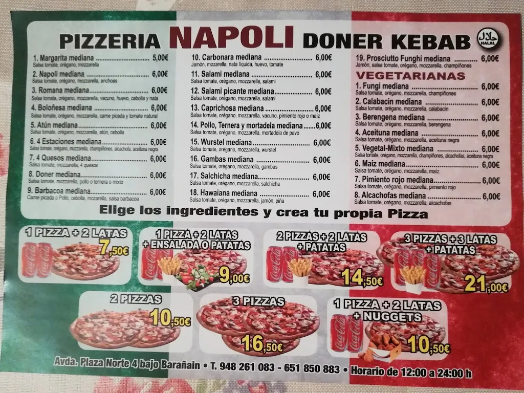 Menu_Pizzería Napoli Doner Kebab_Barañáin_image_3