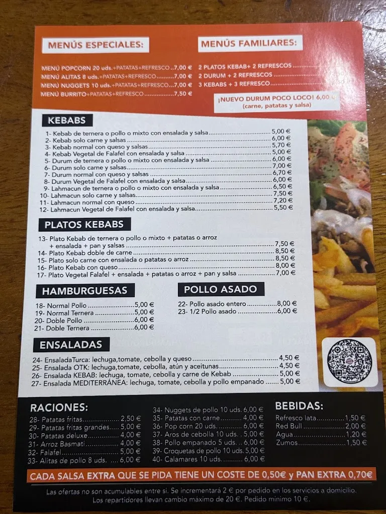 Menu_Otk Döner_Barañáin_image_1