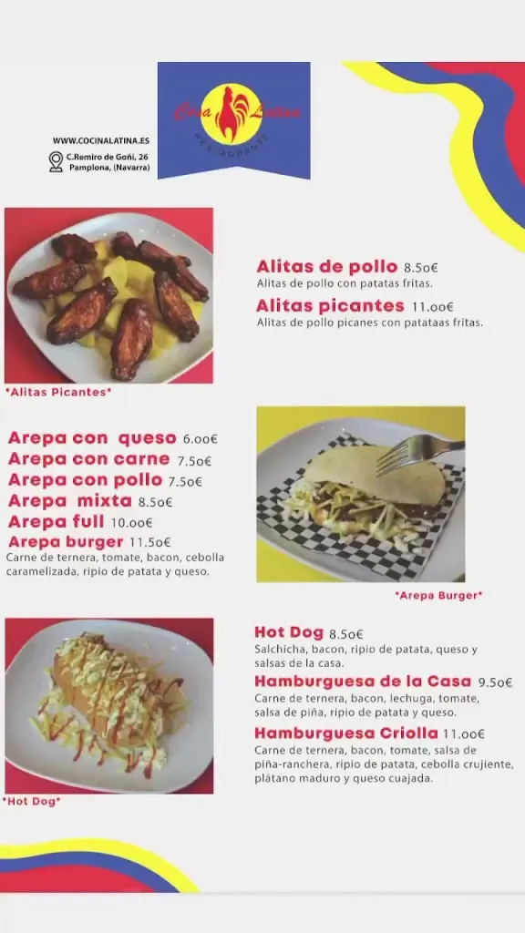 Menu_La Cuchara Latina Restaurante_Barañáin_image_2