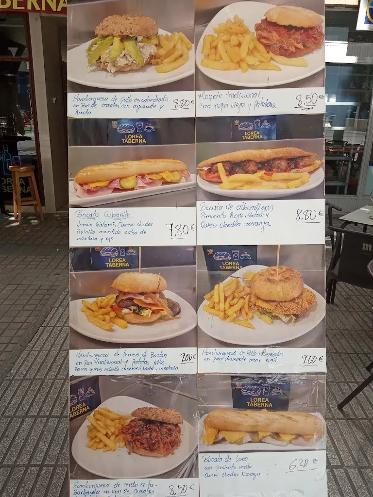 Menu_Lorea Taberna_Barañáin_immagine_3