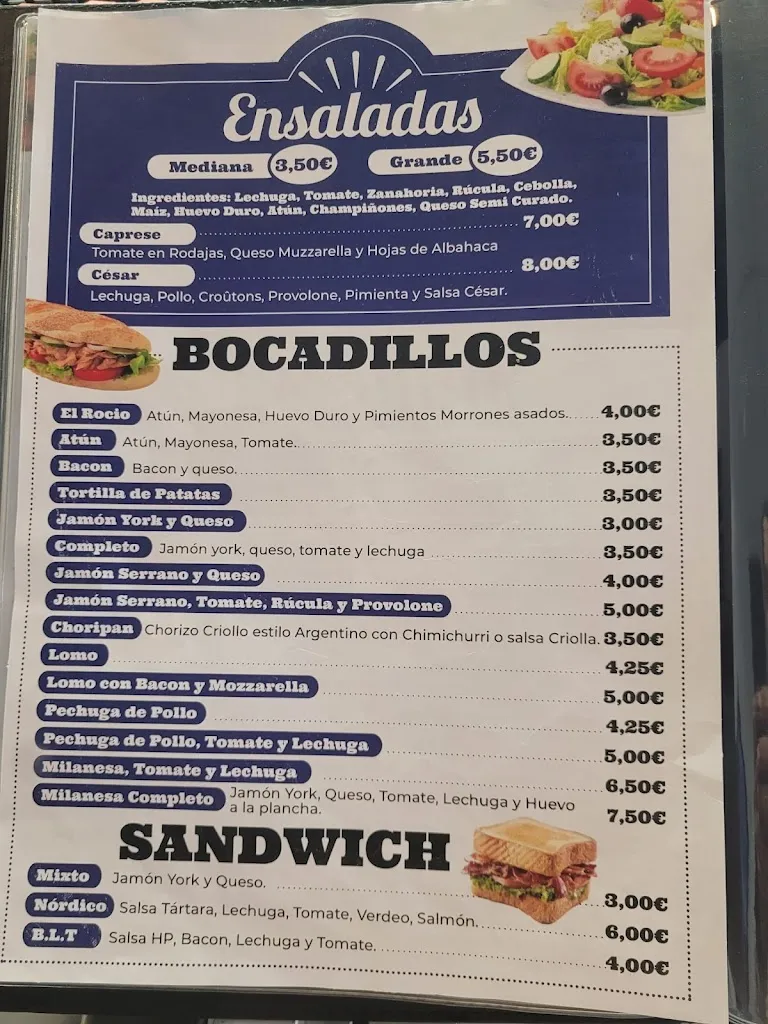 Menu_El Rocío Pizzería Argentina & Cafetería_Pilar de la Horadada_immagine_2