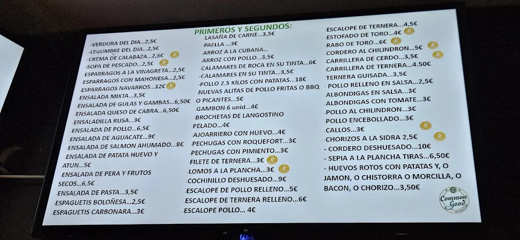 Menu_Restaurante Common Good_Barañáin_image_2