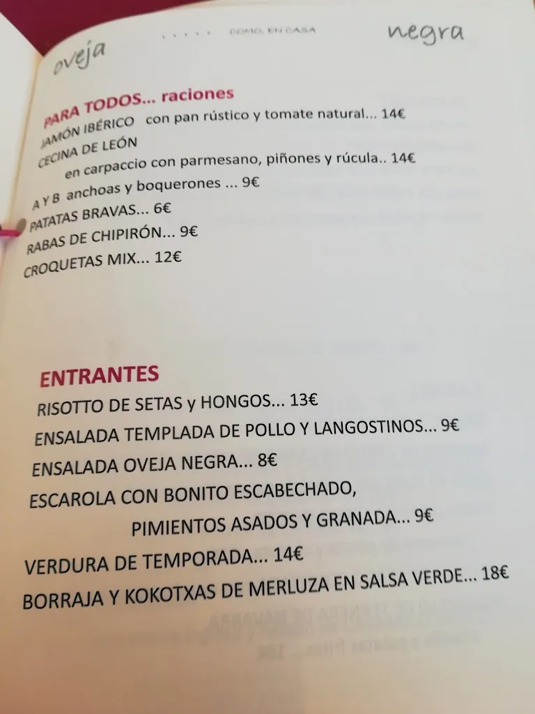 Menu_Oveja Negra Pamplona_Barañáin_image_1