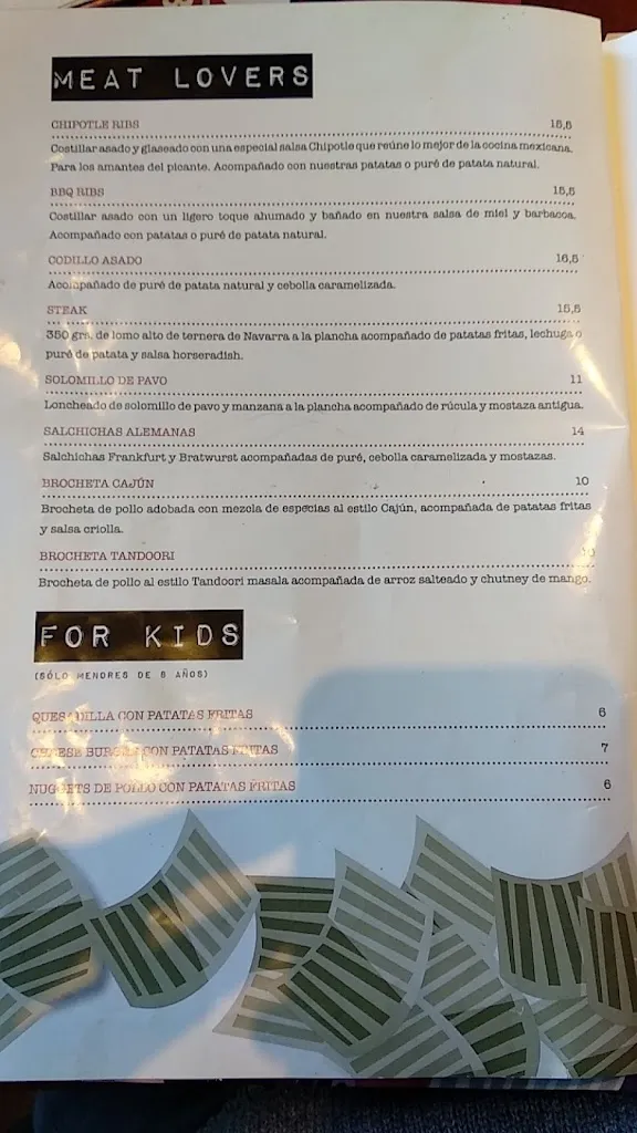 Menu_More than Burgers_Barañáin_image_4