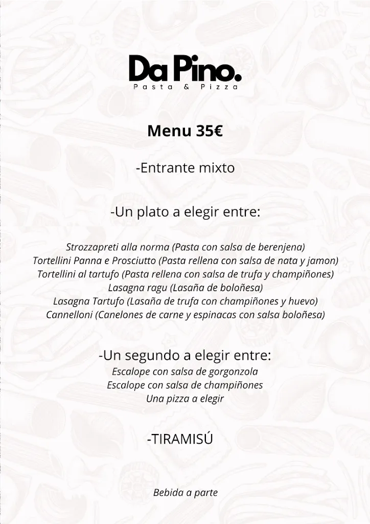 Trattoria Pizzería Da Pino_Barañáin_menu_image_1