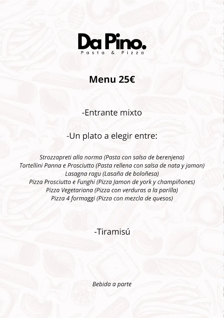 Menu_Trattoria Pizzería Da Pino_Barañáin_image_2