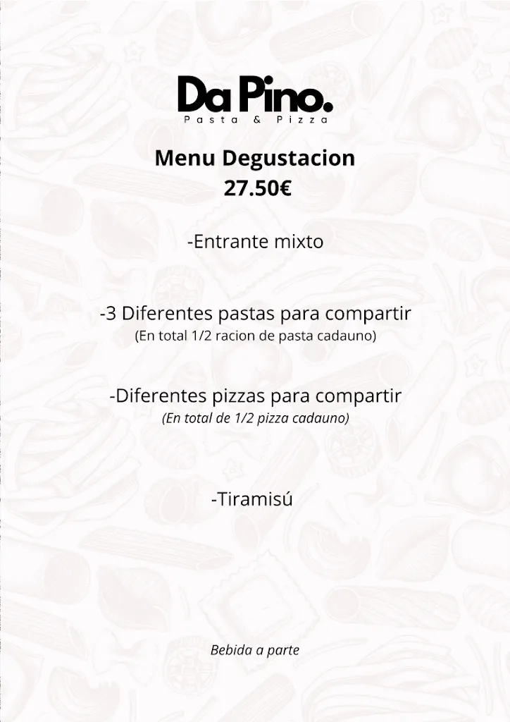 Menu_Trattoria Pizzería Da Pino_Barañáin_image_3