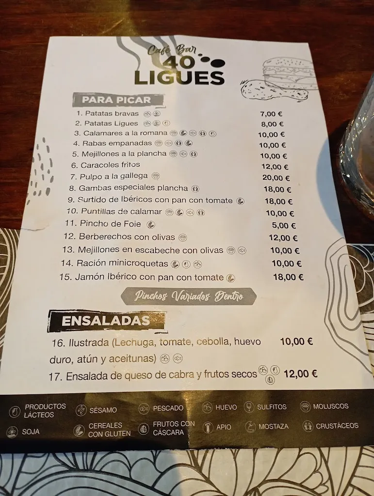 Menu_Bar 40 Ligues_Cintruénigo_image_2