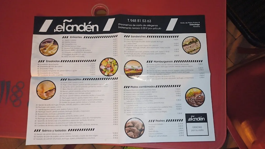 Menu_Bocatería El Andén_Cintruénigo_image_1