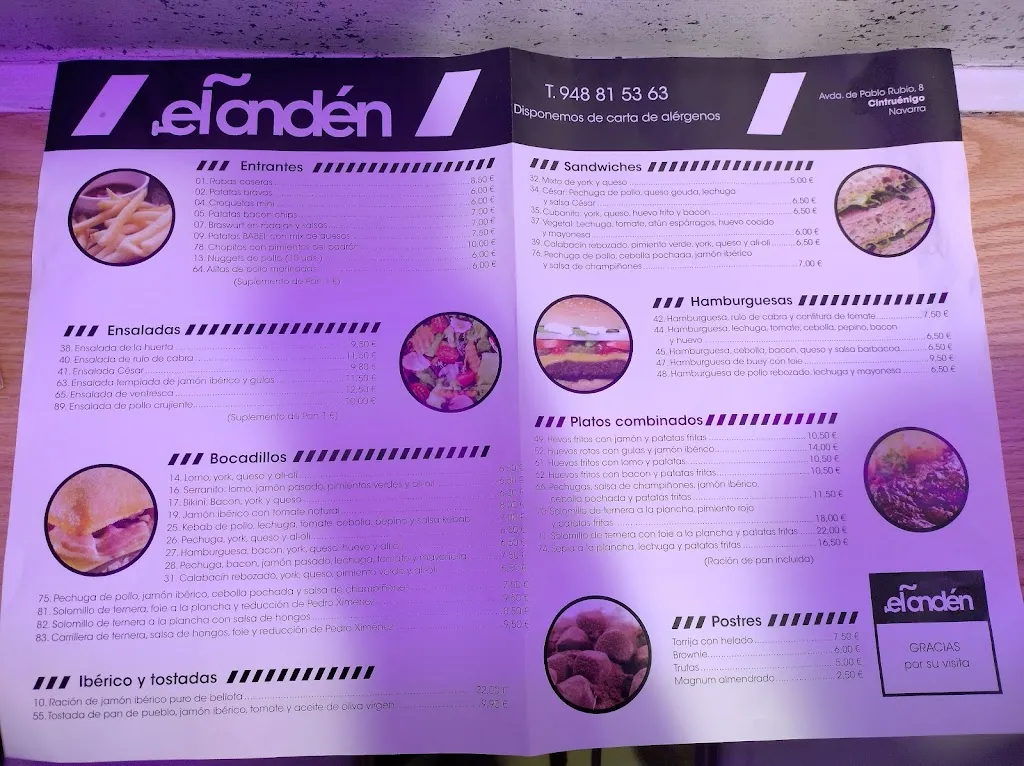 Menu_Bocatería El Andén_Cintruénigo_image_3