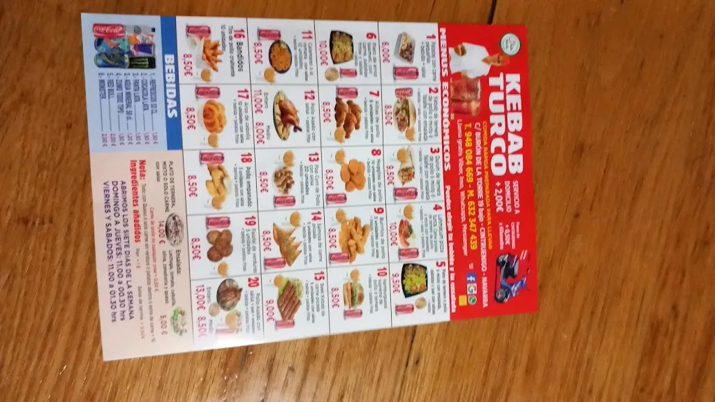 Menu_kebab y comida rapida Cintruénigo_Cintruénigo_immagine_2