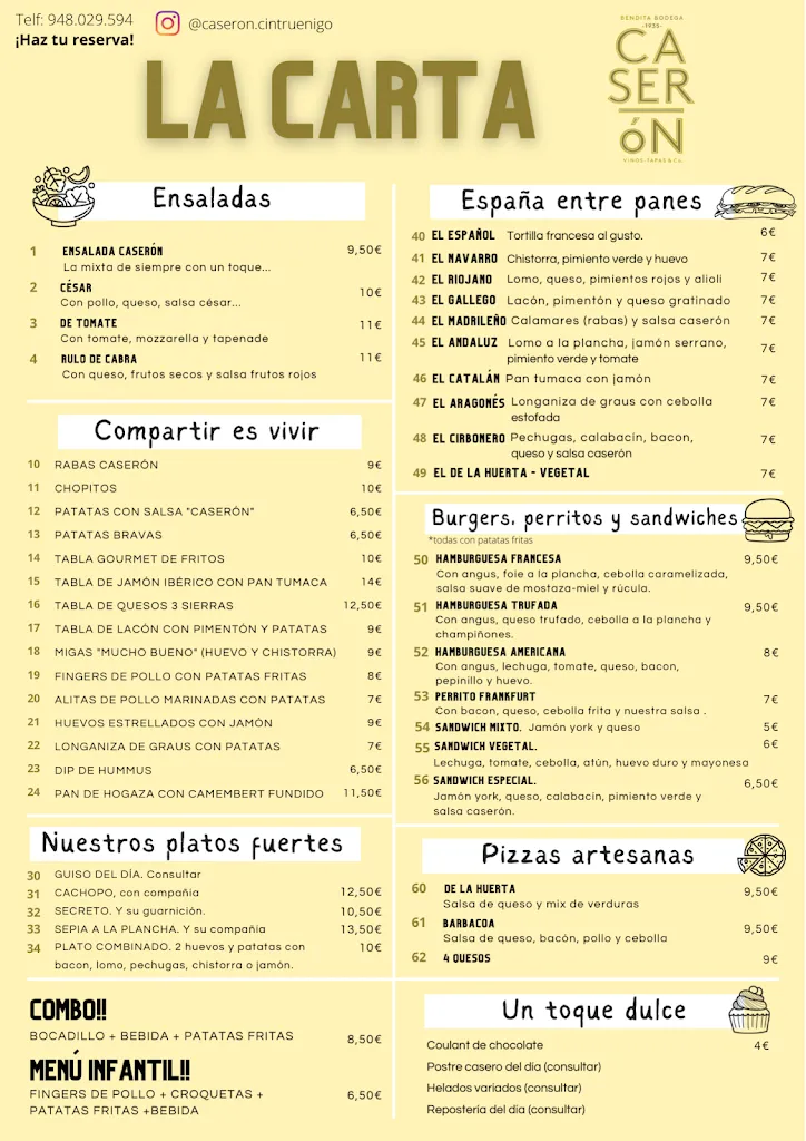 Menu_Bar Caserón_Cintruénigo_image_1