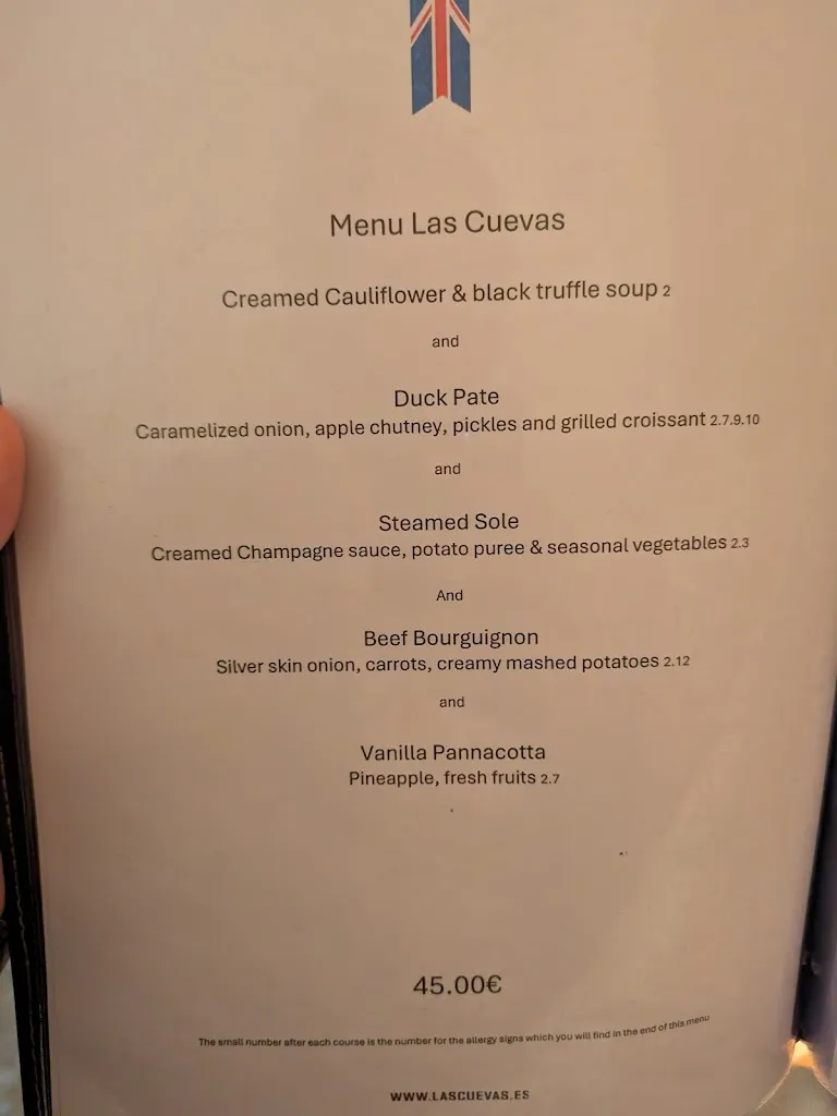 Menu_Las Cuevas_San Miguel de Salinas_image_1