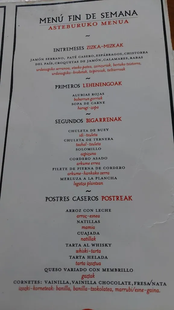 Menu_BAR ASADOR LA BASQUE RESTAURANTE._Etxalar_image_4