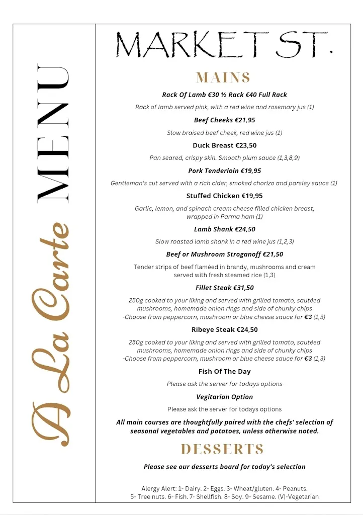 Menu_Market St. Restaurant_San Miguel de Salinas_immagine_1