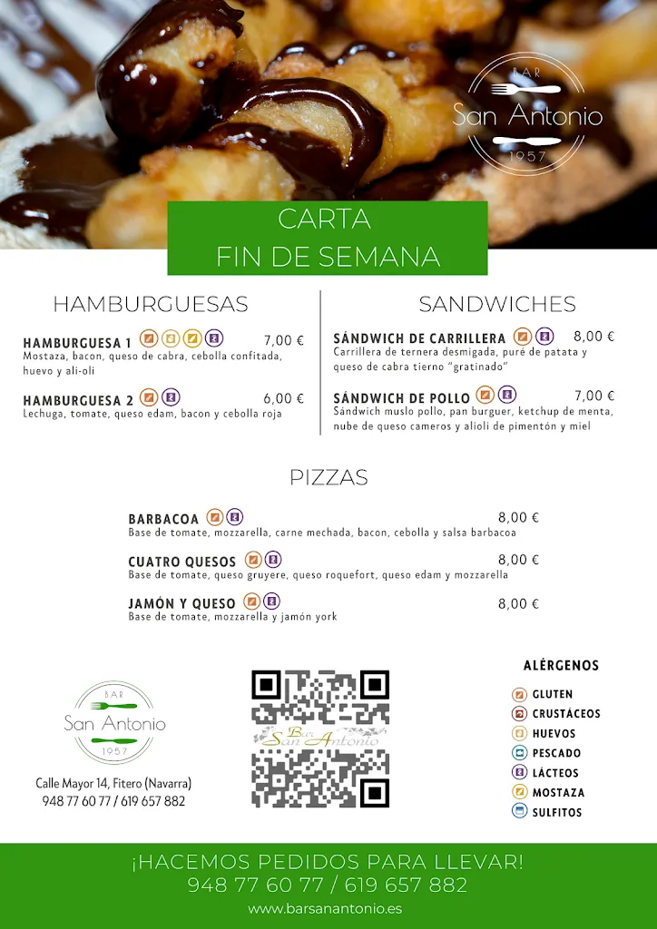 Menu_Bar San Antonio_Fitero_immagine_1