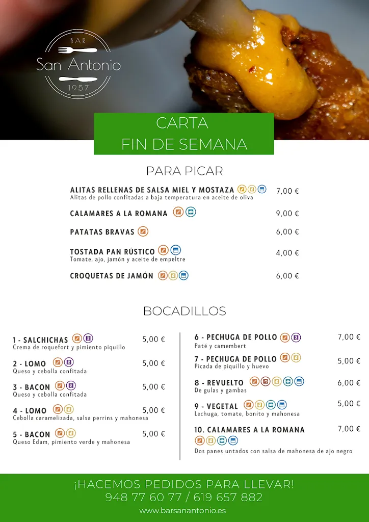 Menu_Bar San Antonio_Fitero_immagine_2