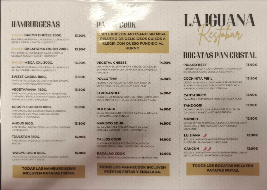 Menu_La Iguana Zizur Resto-bar_Cizur_image_2