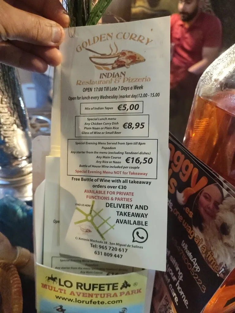 Menu_Golden Curry_San Miguel de Salinas_image_2